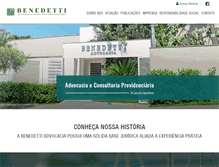 Tablet Screenshot of benedettiadvocacia.com.br